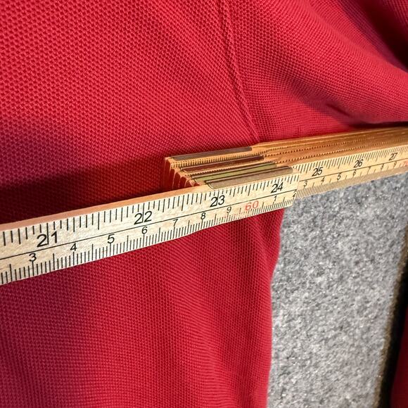 L.L Bean Shirt Mens XL Red Polo Shirt Long Sleeve Stretch Collare Casual - Picture 6 of 9